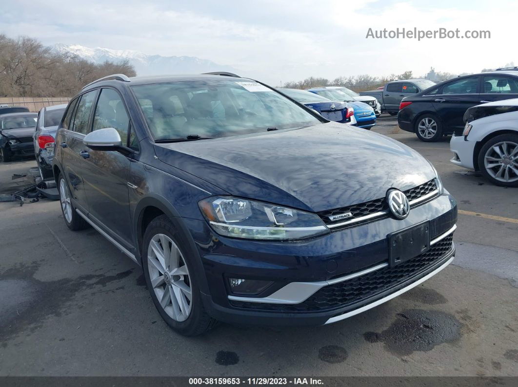 2019 Volkswagen Golf Alltrack Tsi S/tsi Se/tsi Sel Blue vin: 3VWH17AU0KM510856