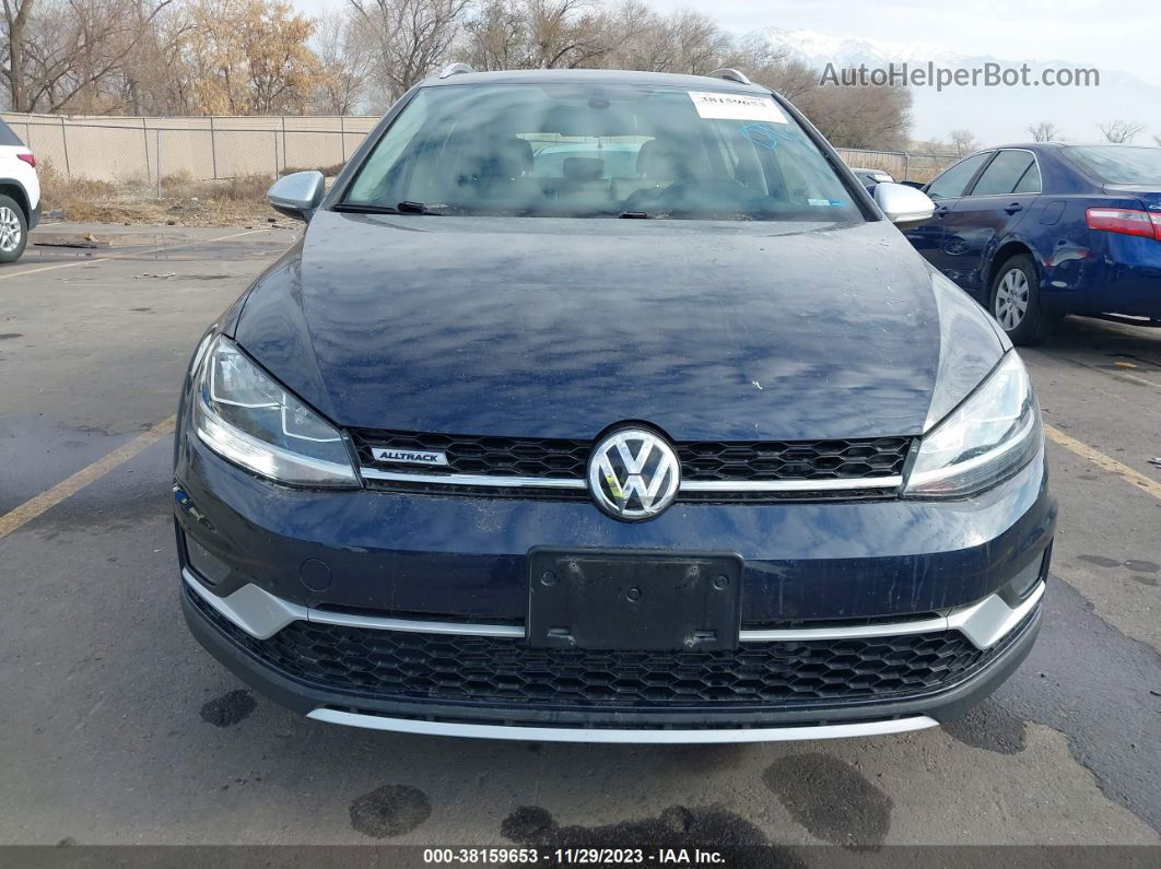 2019 Volkswagen Golf Alltrack Tsi S/tsi Se/tsi Sel Синий vin: 3VWH17AU0KM510856