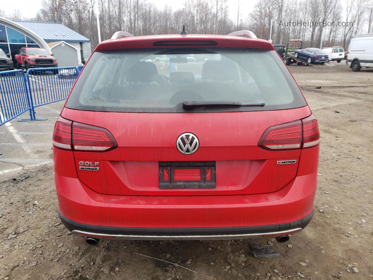 2019 Volkswagen Golf Alltrack S Красный vin: 3VWH17AU0KM516494