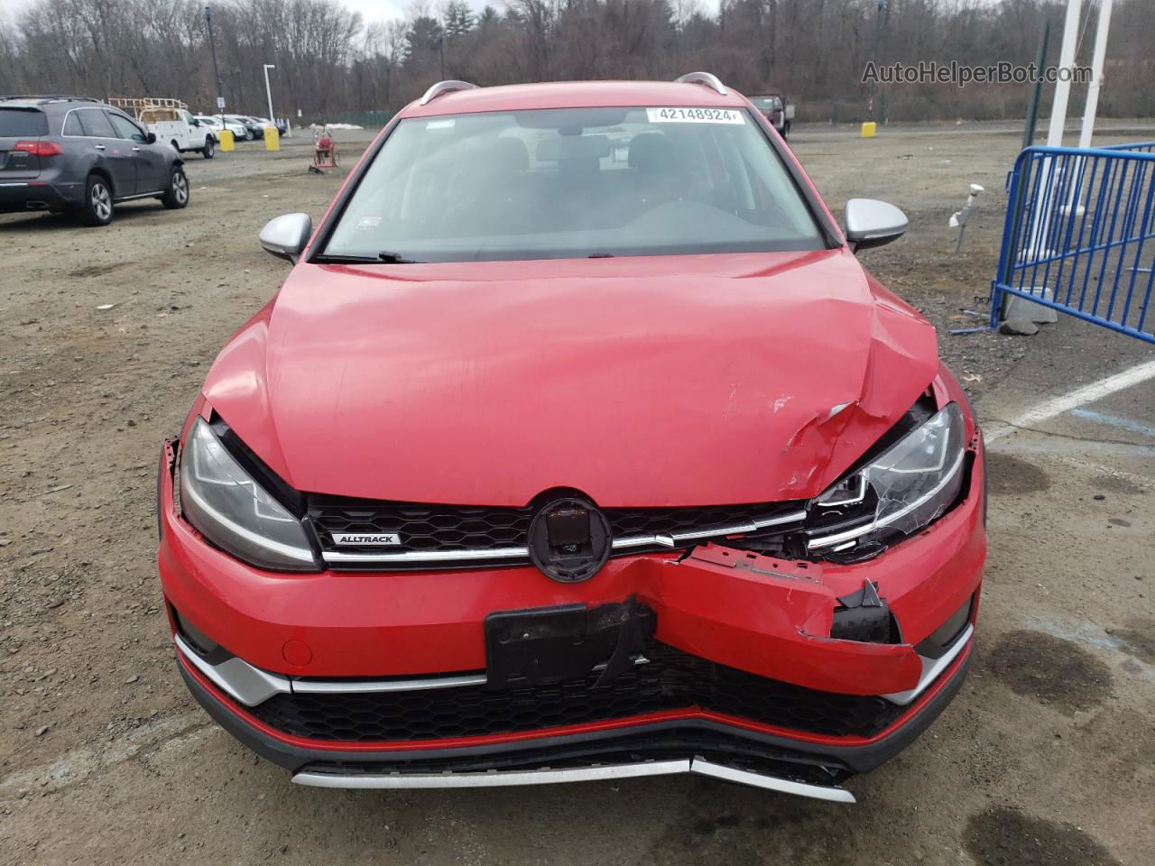 2019 Volkswagen Golf Alltrack S Red vin: 3VWH17AU0KM516494