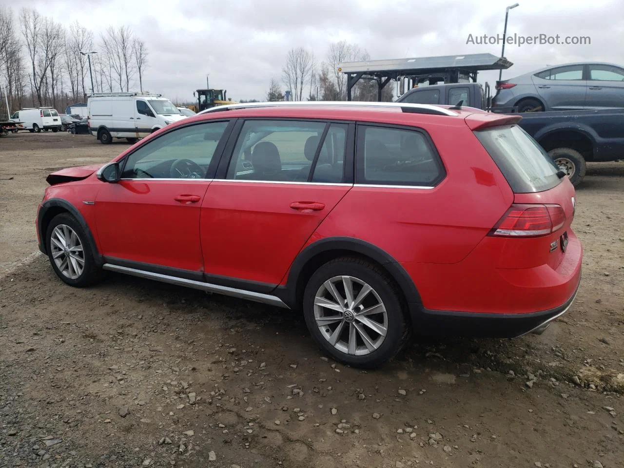 2019 Volkswagen Golf Alltrack S Red vin: 3VWH17AU0KM516494