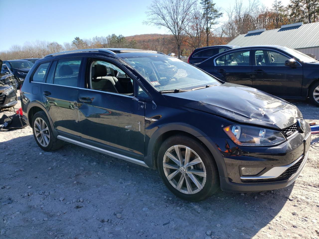 2017 Volkswagen Golf Alltrack S Black vin: 3VWH17AU1HM525844