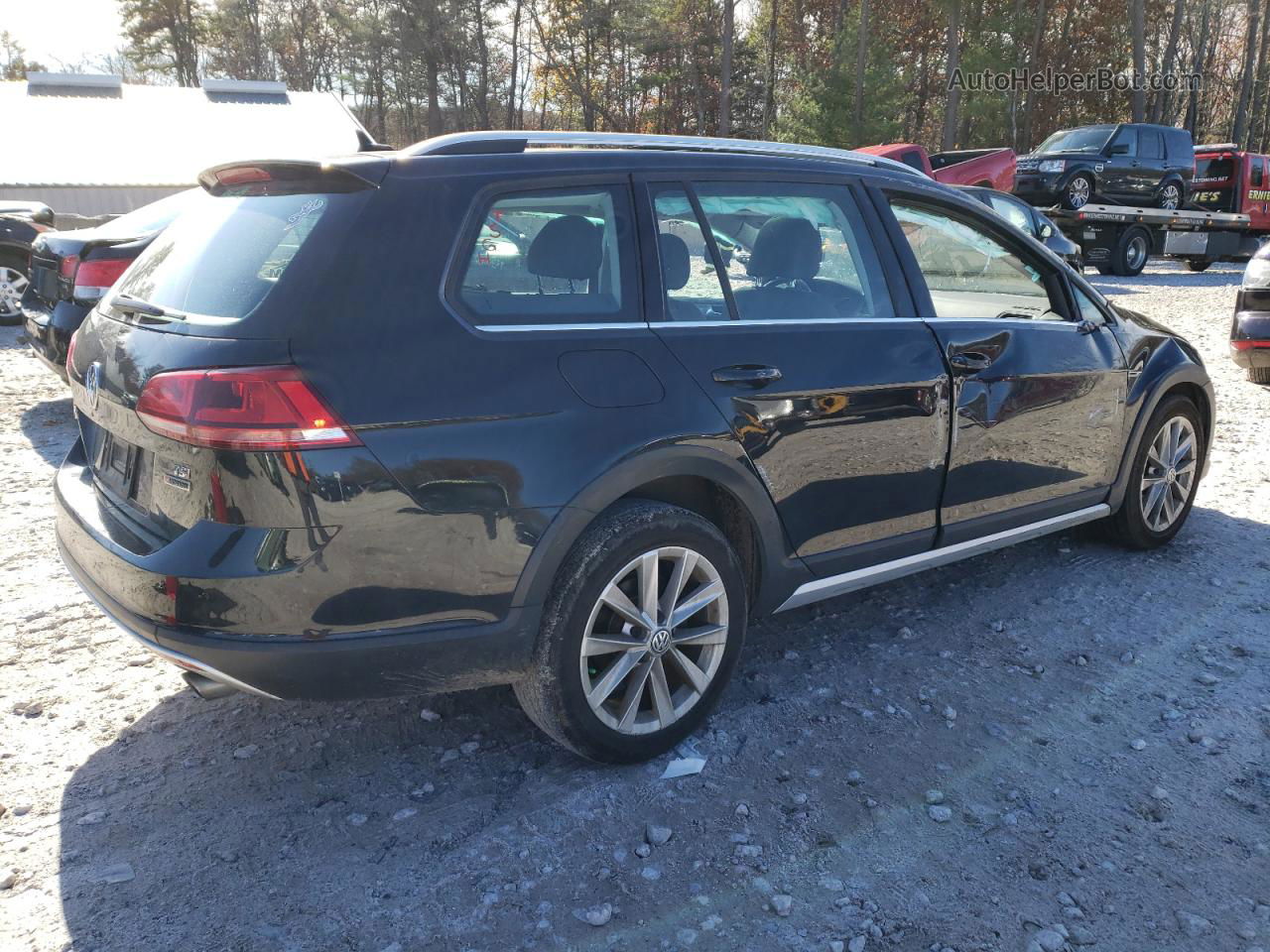 2017 Volkswagen Golf Alltrack S Черный vin: 3VWH17AU1HM525844