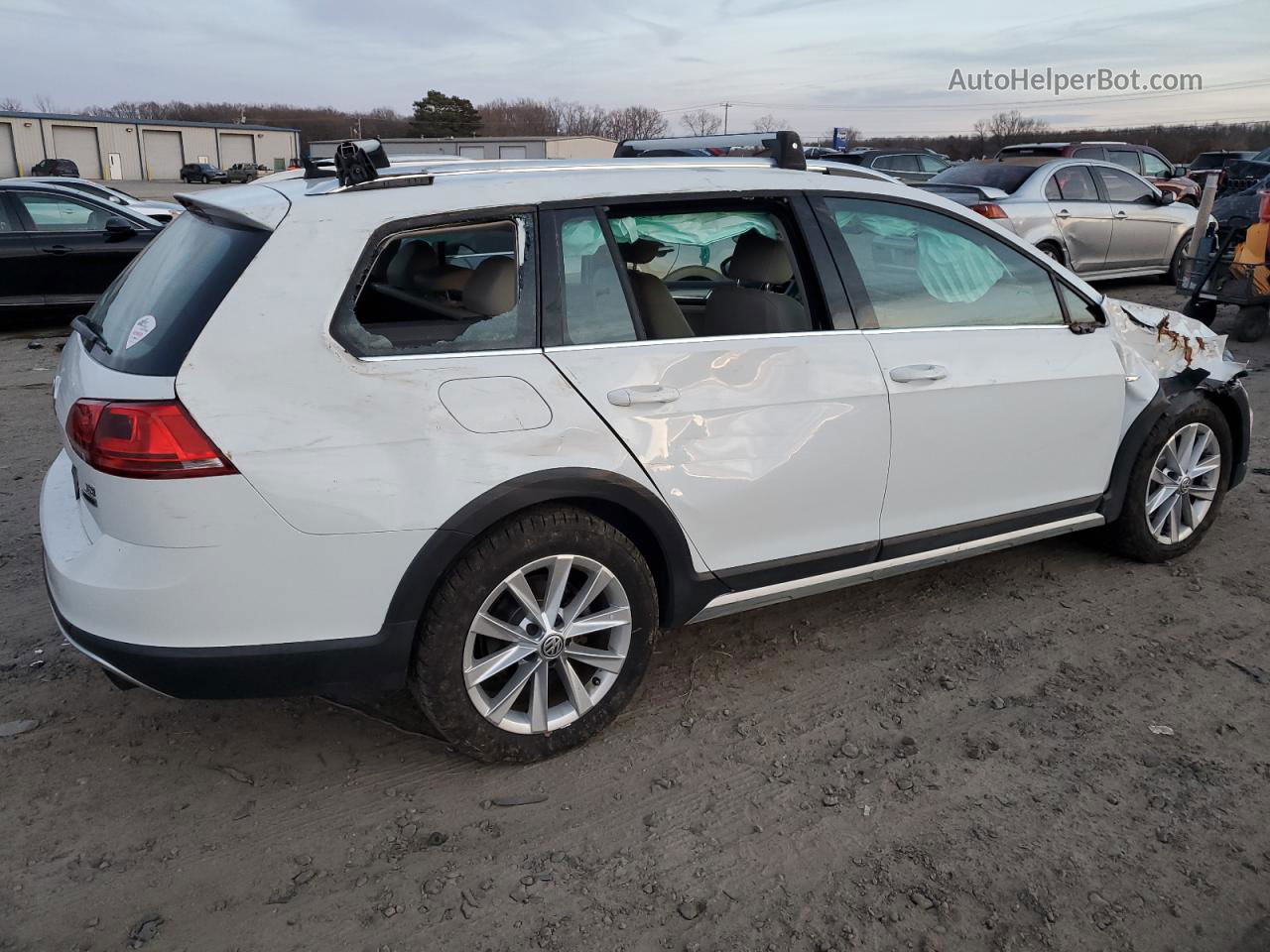 2017 Volkswagen Golf Alltrack S White vin: 3VWH17AU1HM529070