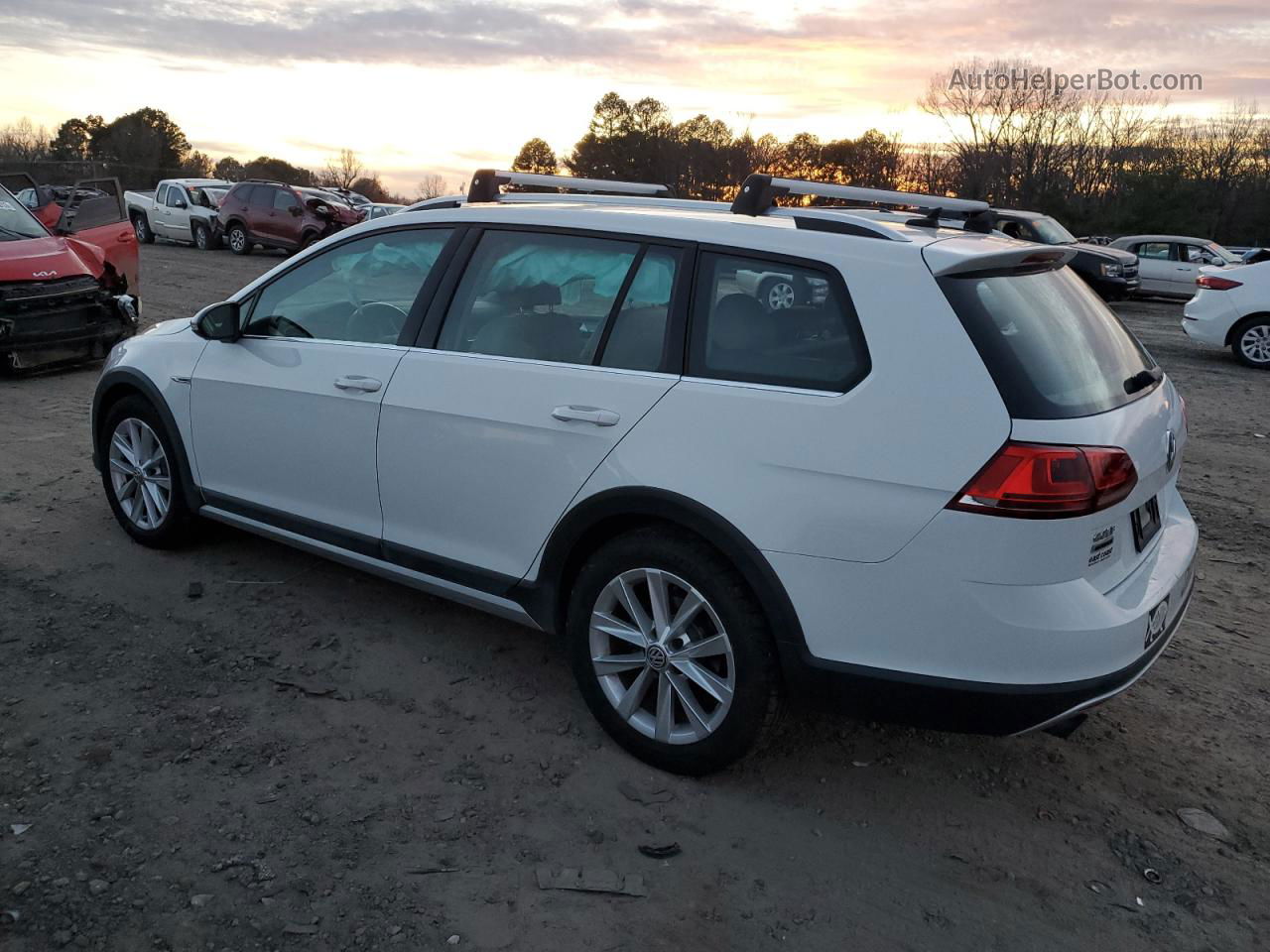 2017 Volkswagen Golf Alltrack S White vin: 3VWH17AU1HM529070