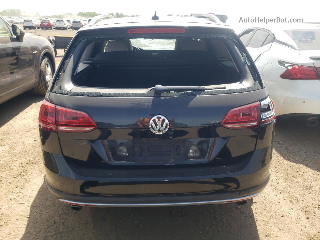 2017 Volkswagen Golf Alltrack S Черный vin: 3VWH17AU1HM538898