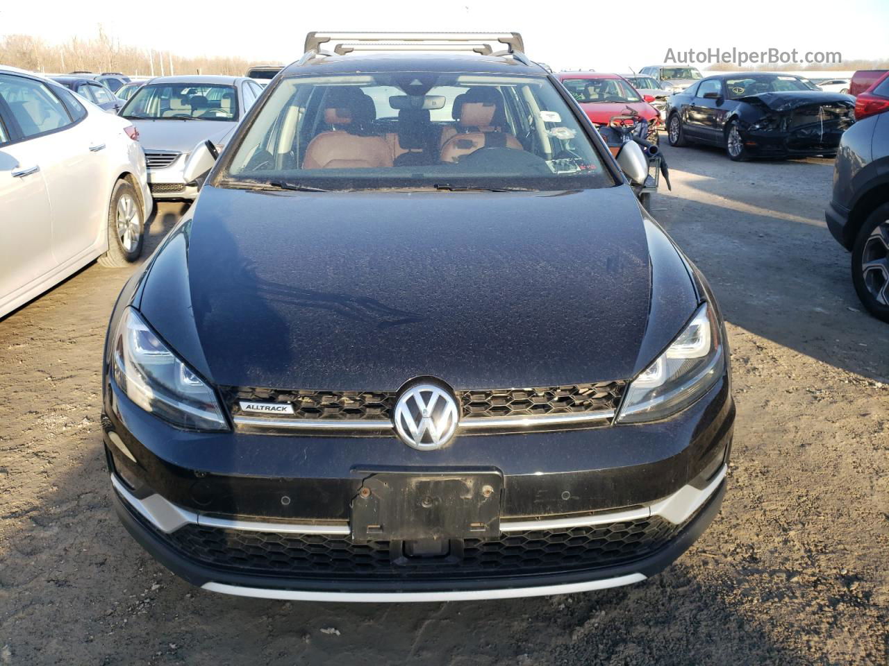 2017 Volkswagen Golf Alltrack S Черный vin: 3VWH17AU1HM544619