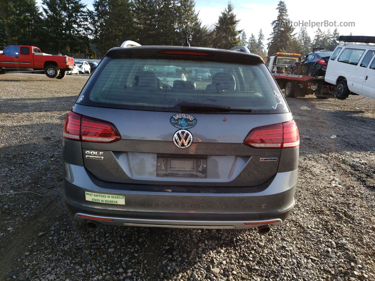 2019 Volkswagen Golf Alltrack S Gray vin: 3VWH17AU1KM524197