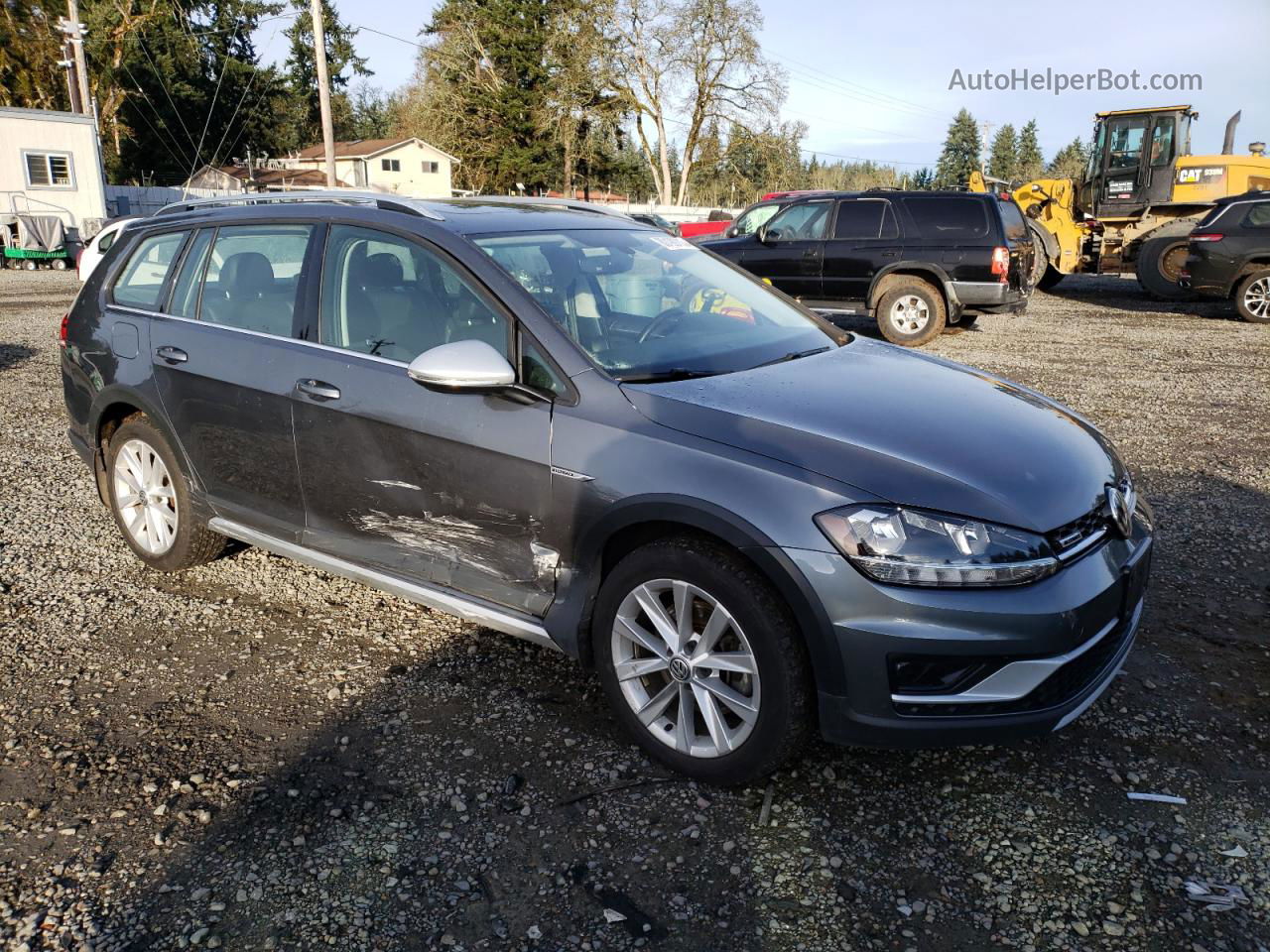 2019 Volkswagen Golf Alltrack S Gray vin: 3VWH17AU1KM524197