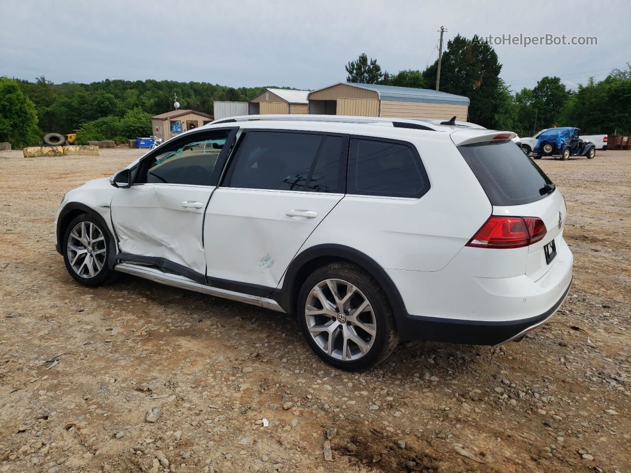 2017 Volkswagen Golf Alltrack S Белый vin: 3VWH17AU2HM504873