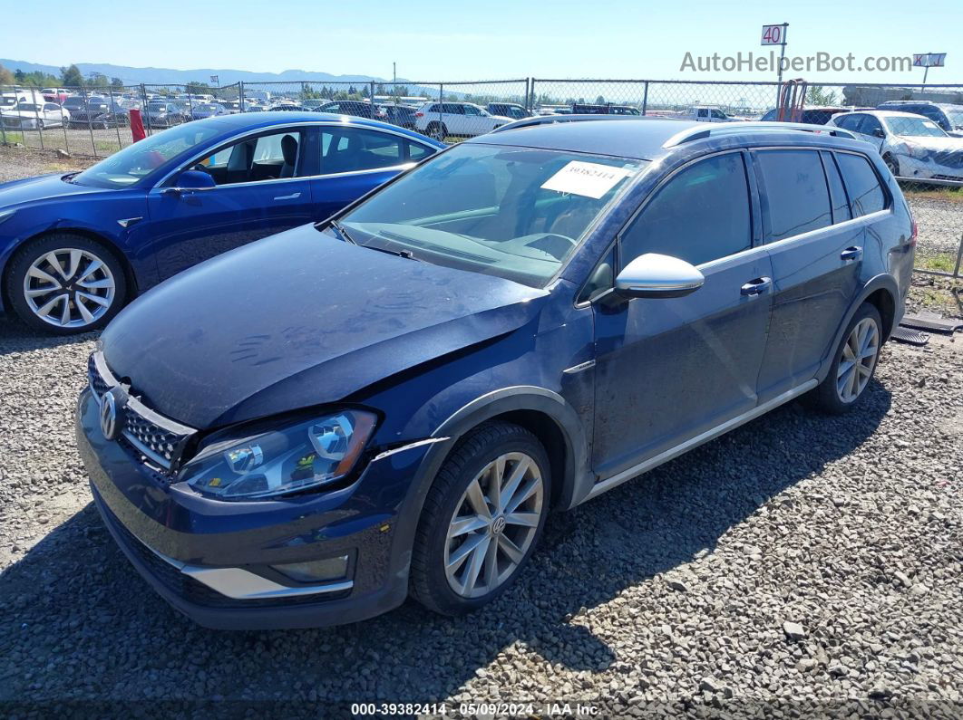 2017 Volkswagen Golf Alltrack Tsi S/tsi Se/tsi Sel Dark Blue vin: 3VWH17AU2HM509863