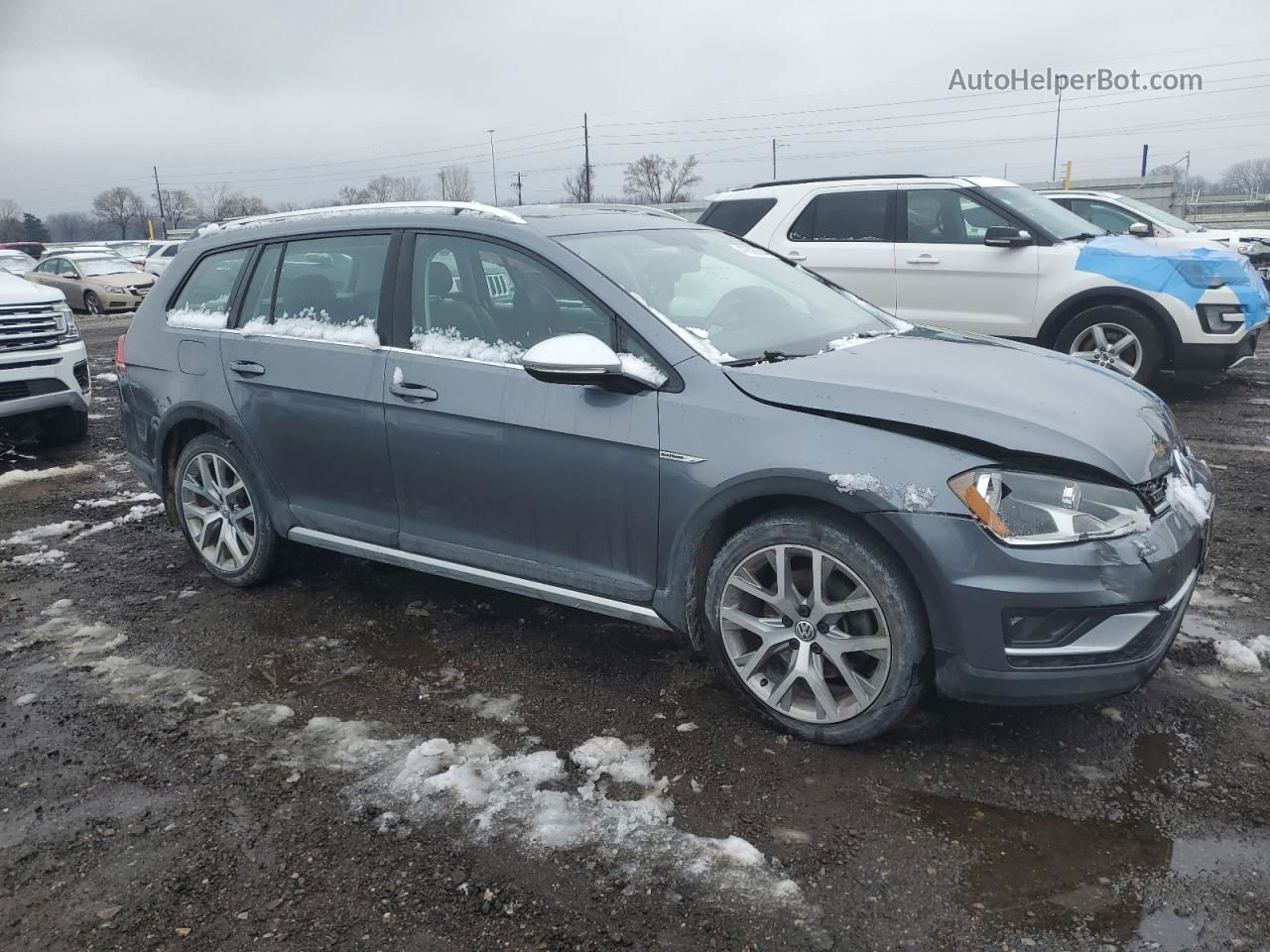 2017 Volkswagen Golf Alltrack S Gray vin: 3VWH17AU2HM514092