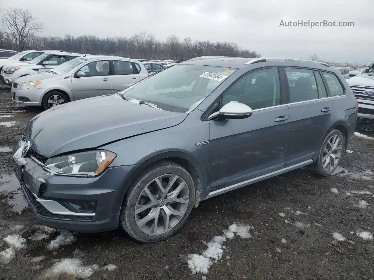 2017 Volkswagen Golf Alltrack S Gray vin: 3VWH17AU2HM514092