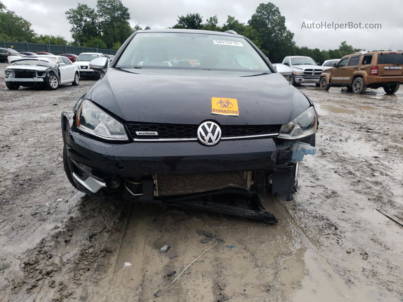 2017 Volkswagen Golf Alltrack S Black vin: 3VWH17AU2HM514545