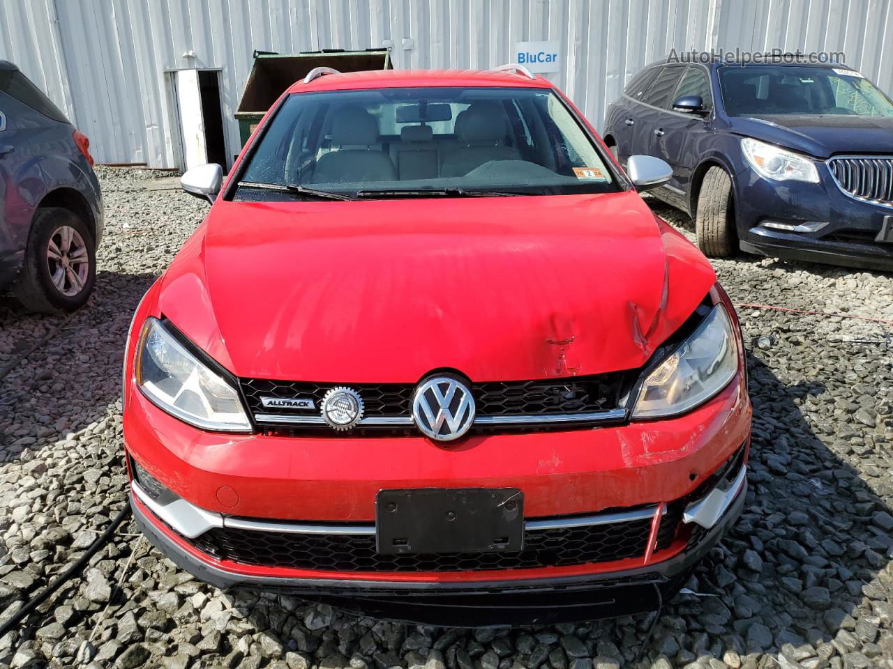 2017 Volkswagen Golf Alltrack S Red vin: 3VWH17AU2HM517588