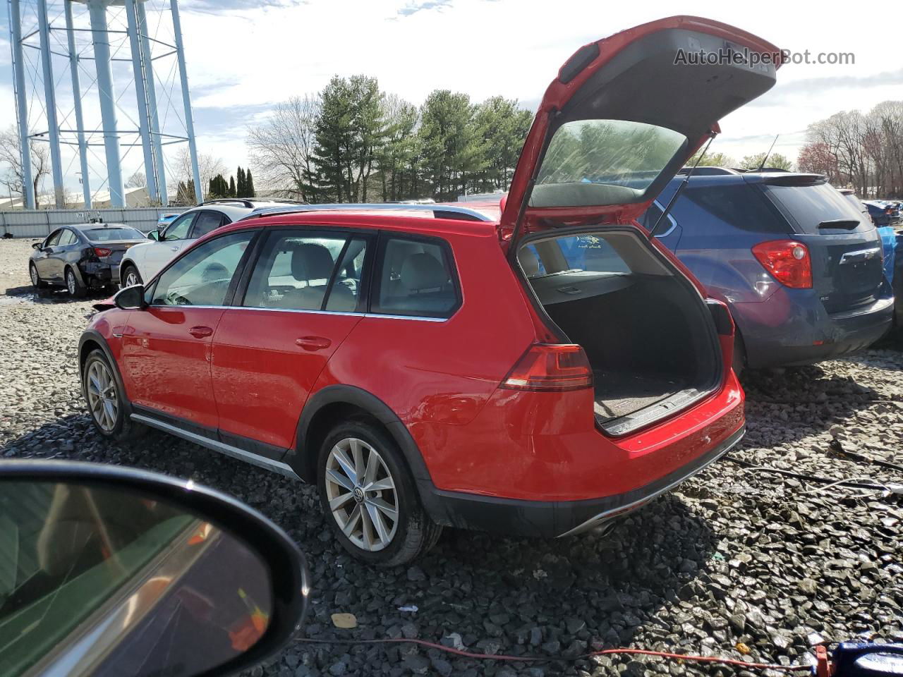 2017 Volkswagen Golf Alltrack S Red vin: 3VWH17AU2HM517588