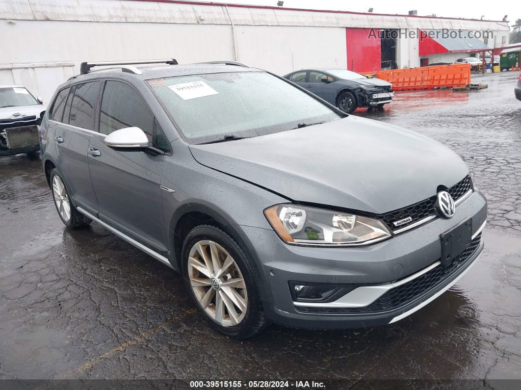 2017 Volkswagen Golf Alltrack Tsi S/tsi Se/tsi Sel Gray vin: 3VWH17AU2HM524654