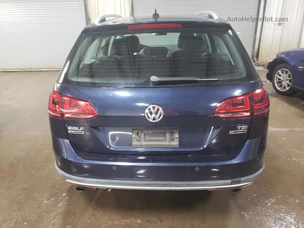 2017 Volkswagen Golf Alltrack S Синий vin: 3VWH17AU2HM534018