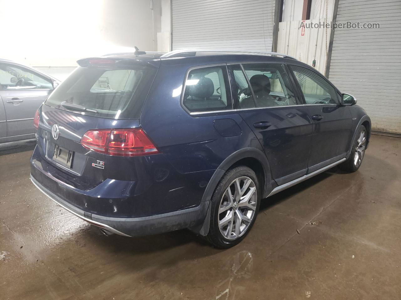 2017 Volkswagen Golf Alltrack S Blue vin: 3VWH17AU2HM534018