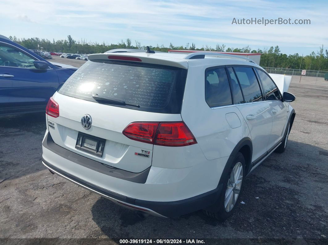 2017 Volkswagen Golf Alltrack Tsi S/tsi Se/tsi Sel White vin: 3VWH17AU2HM535721