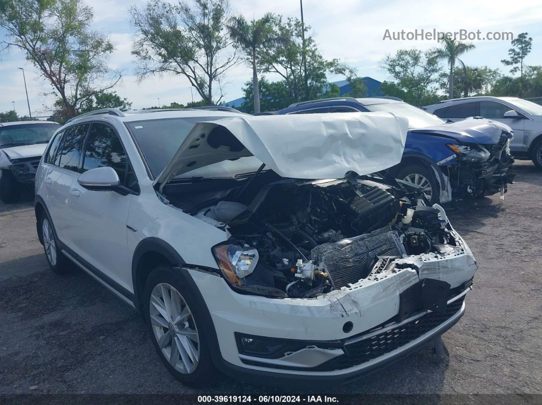 2017 Volkswagen Golf Alltrack Tsi S/tsi Se/tsi Sel White vin: 3VWH17AU2HM535721