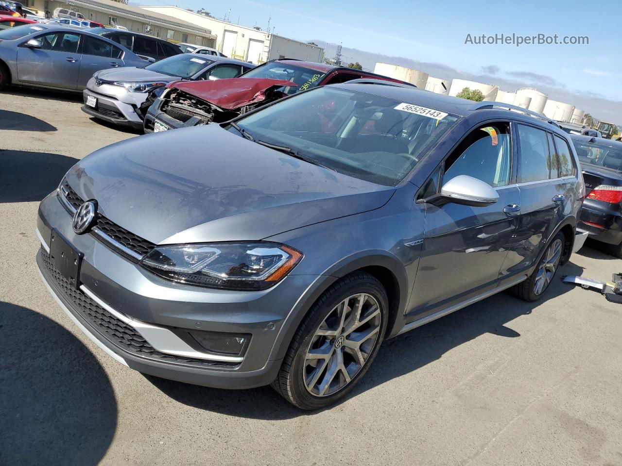 2019 Volkswagen Golf Alltrack S Blue vin: 3VWH17AU2KM506050