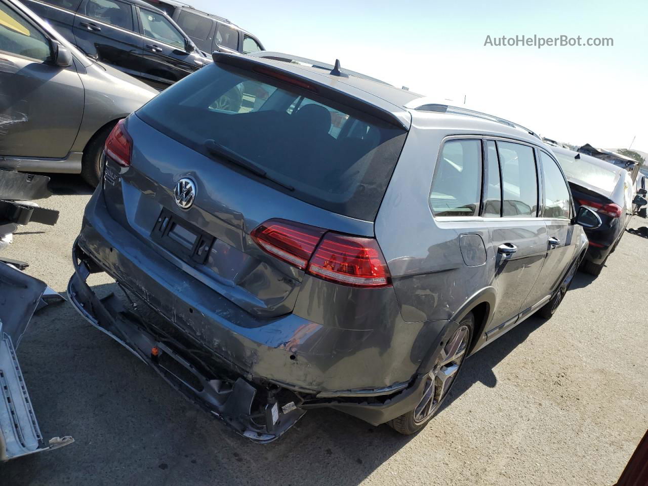 2019 Volkswagen Golf Alltrack S Blue vin: 3VWH17AU2KM506050