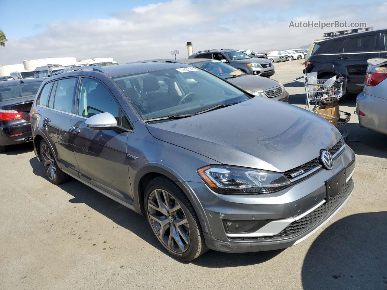 2019 Volkswagen Golf Alltrack S Blue vin: 3VWH17AU2KM506050