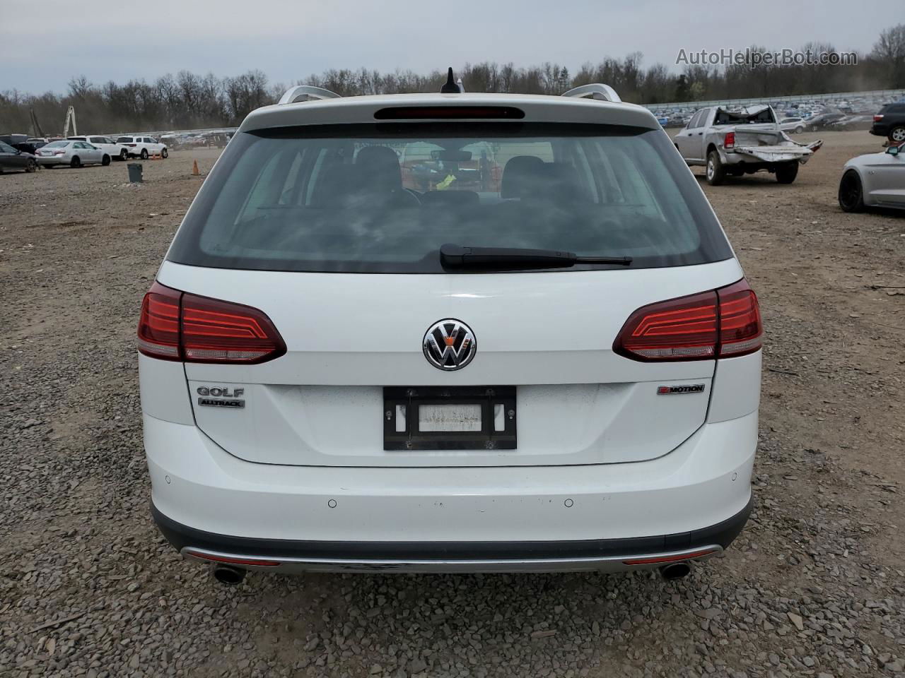 2019 Volkswagen Golf Alltrack S White vin: 3VWH17AU2KM516660