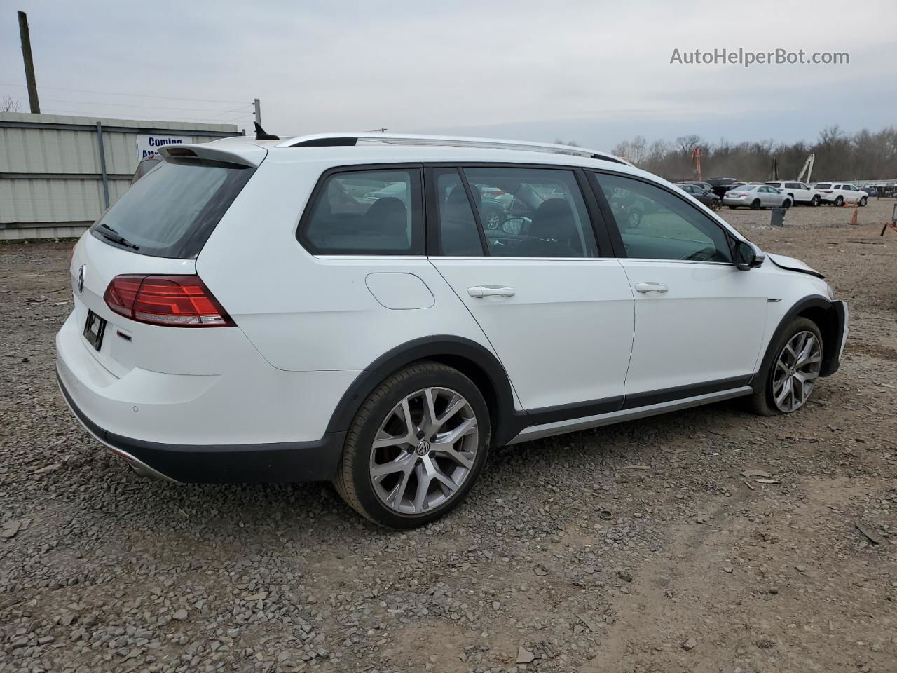 2019 Volkswagen Golf Alltrack S White vin: 3VWH17AU2KM516660