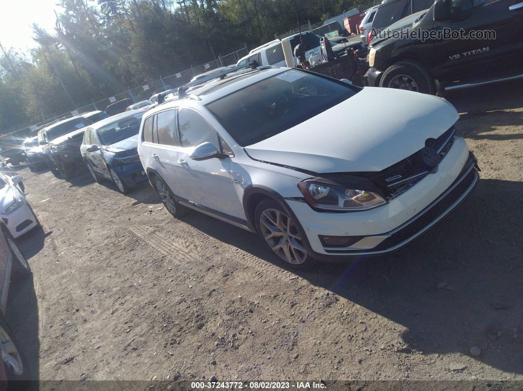 2017 Volkswagen Golf Alltrack Se White vin: 3VWH17AU3HM503683