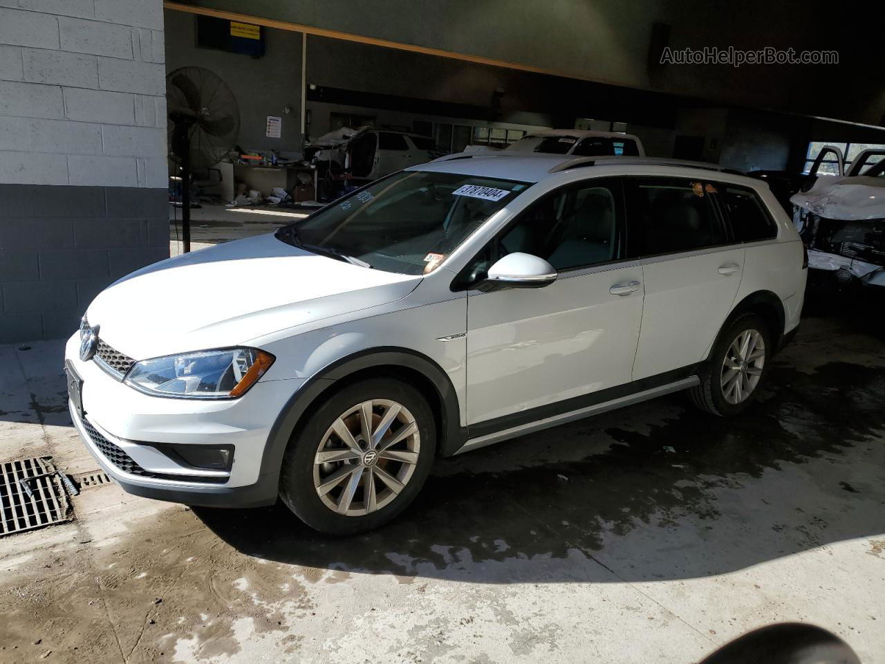 2017 Volkswagen Golf Alltrack S White vin: 3VWH17AU3HM526364