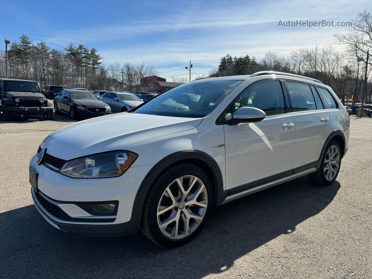 2017 Volkswagen Golf Alltrack S White vin: 3VWH17AU3HM529071