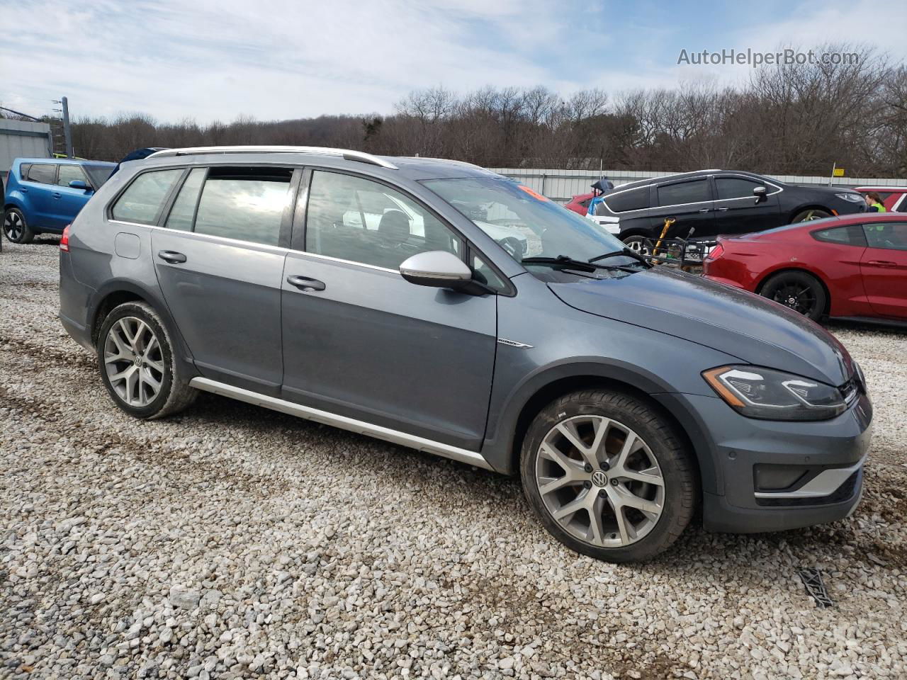 2019 Volkswagen Golf Alltrack S Gray vin: 3VWH17AU3KM502119