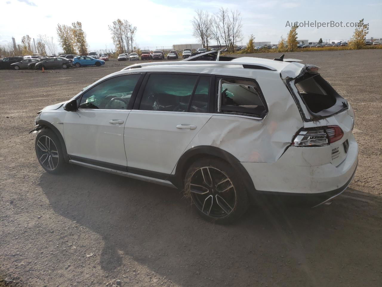 2019 Volkswagen Golf Alltrack S White vin: 3VWH17AU3KM507580