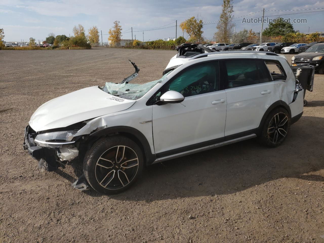 2019 Volkswagen Golf Alltrack S White vin: 3VWH17AU3KM507580