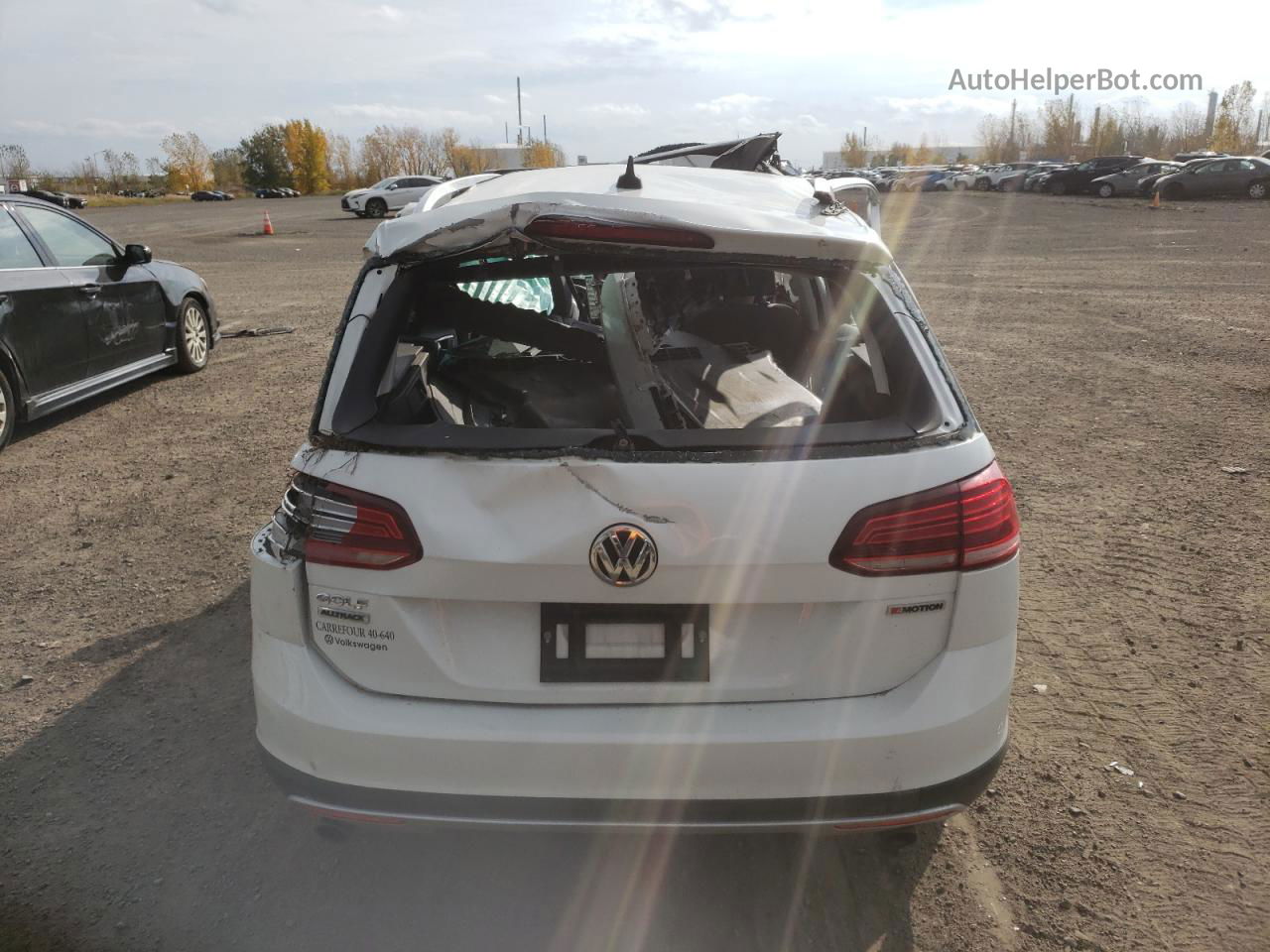 2019 Volkswagen Golf Alltrack S Белый vin: 3VWH17AU3KM507580