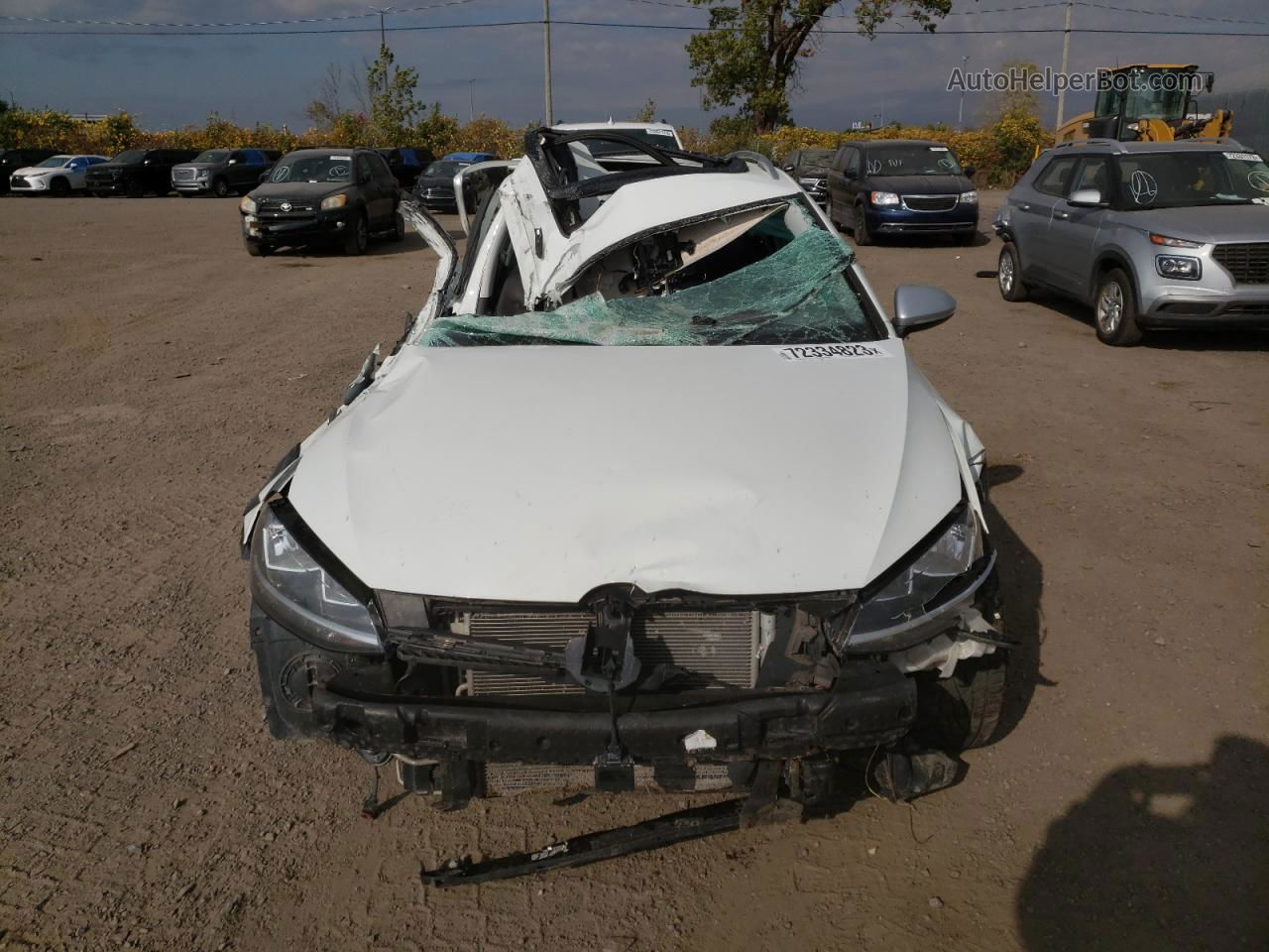 2019 Volkswagen Golf Alltrack S White vin: 3VWH17AU3KM507580