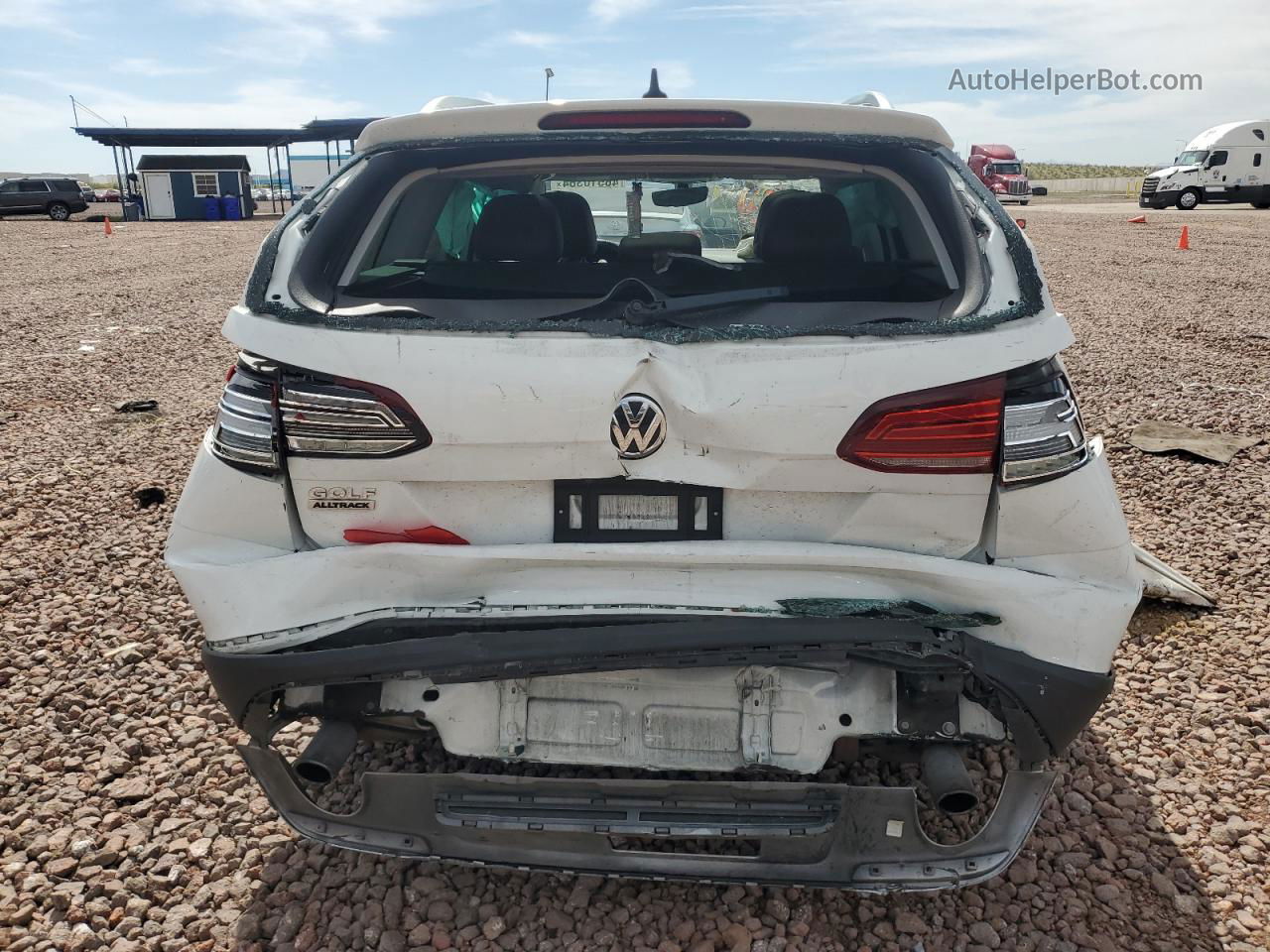 2019 Volkswagen Golf Alltrack S White vin: 3VWH17AU3KM510219