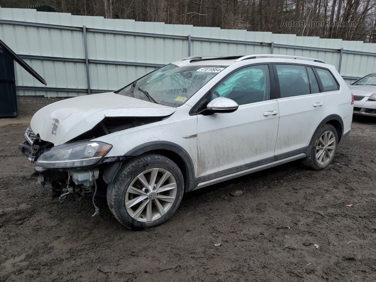 2019 Volkswagen Golf Alltrack S White vin: 3VWH17AU3KM517770