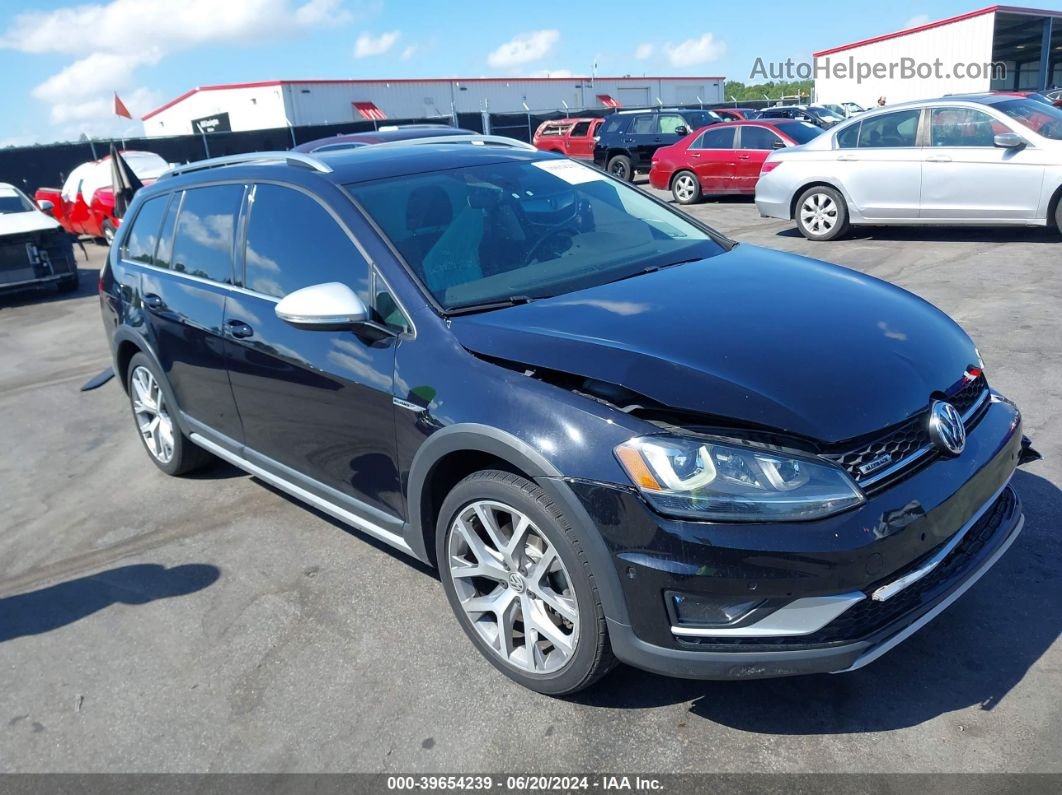 2017 Volkswagen Golf Alltrack Tsi Sel Черный vin: 3VWH17AU4HM506642