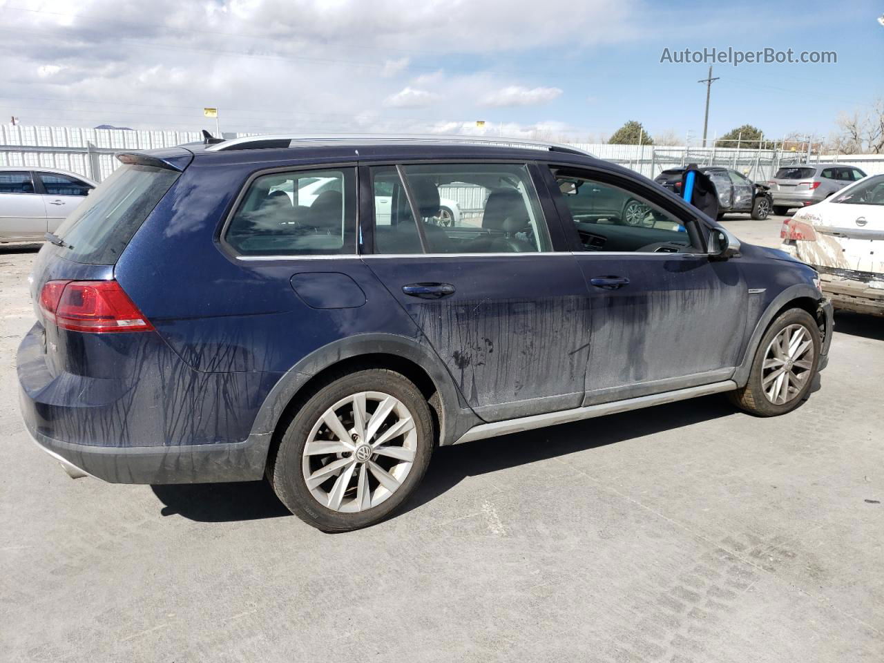 2017 Volkswagen Golf Alltrack S Blue vin: 3VWH17AU4HM524333