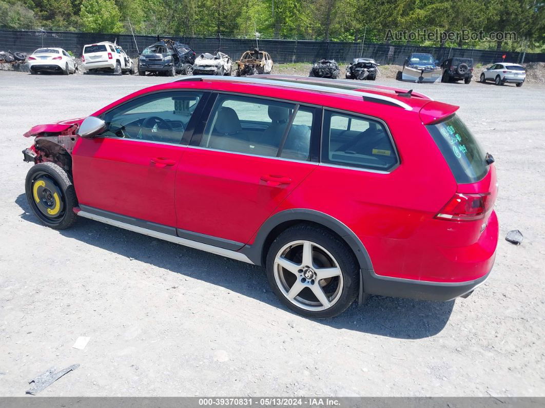 2017 Volkswagen Golf Alltrack Tsi S/tsi Se/tsi Sel Red vin: 3VWH17AU4HM535929