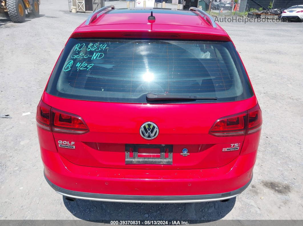 2017 Volkswagen Golf Alltrack Tsi S/tsi Se/tsi Sel Красный vin: 3VWH17AU4HM535929