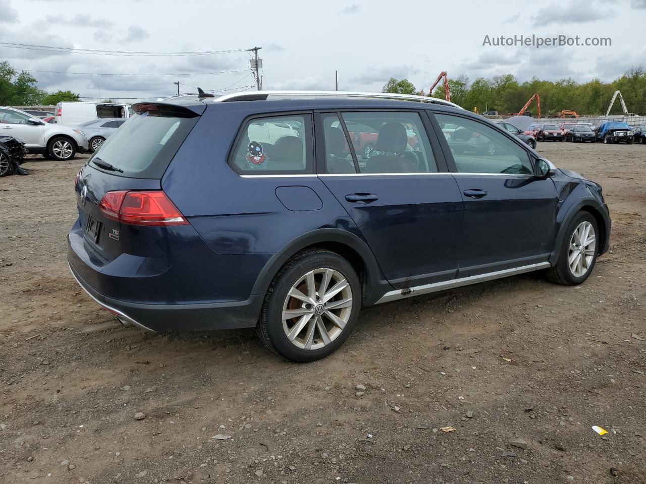 2017 Volkswagen Golf Alltrack S Blue vin: 3VWH17AU4HM542122