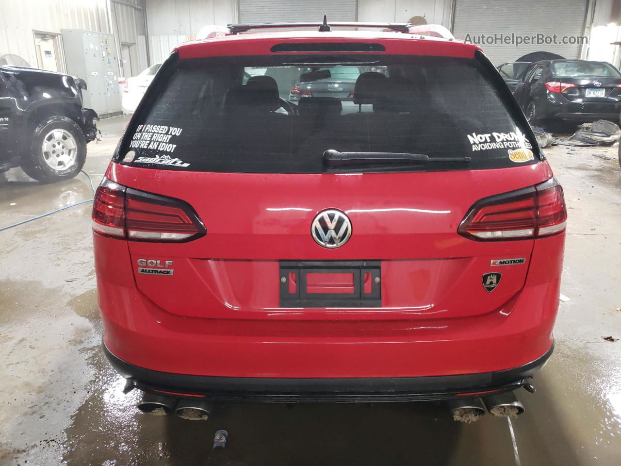 2019 Volkswagen Golf Alltrack S Красный vin: 3VWH17AU4KM521309