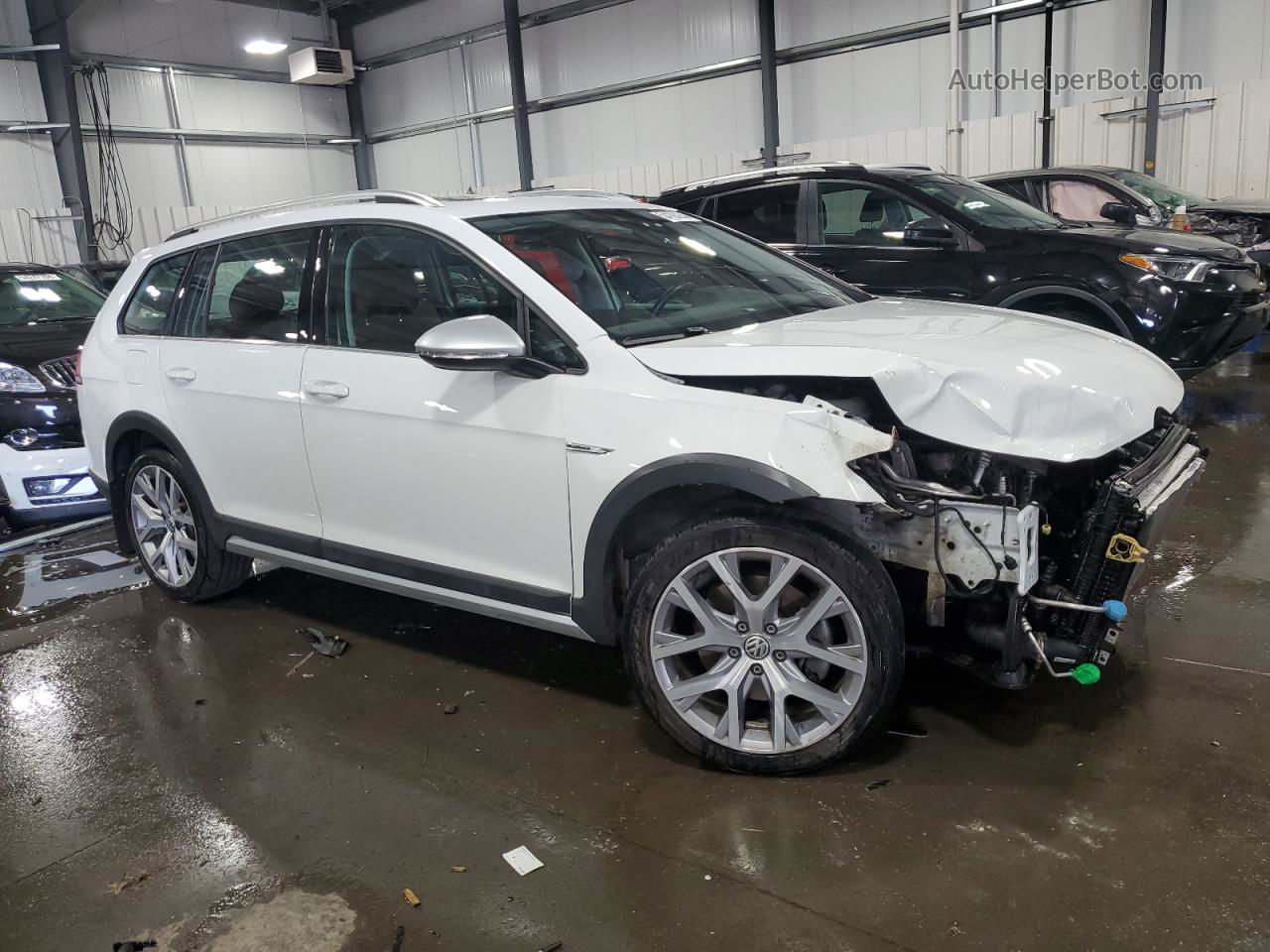 2019 Volkswagen Golf Alltrack S White vin: 3VWH17AU4KM522878