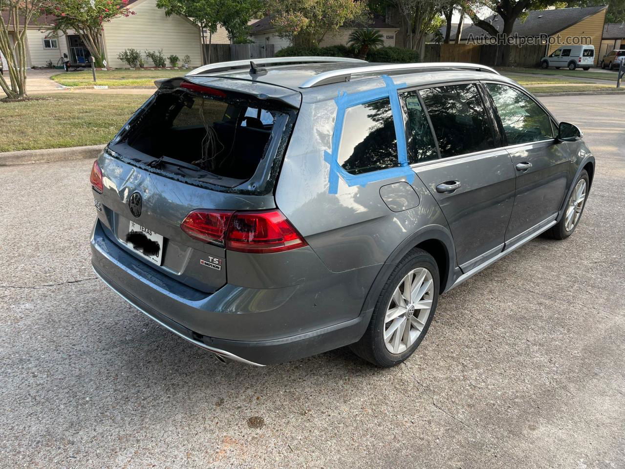 2017 Volkswagen Golf Alltrack S Gray vin: 3VWH17AU5HM543540