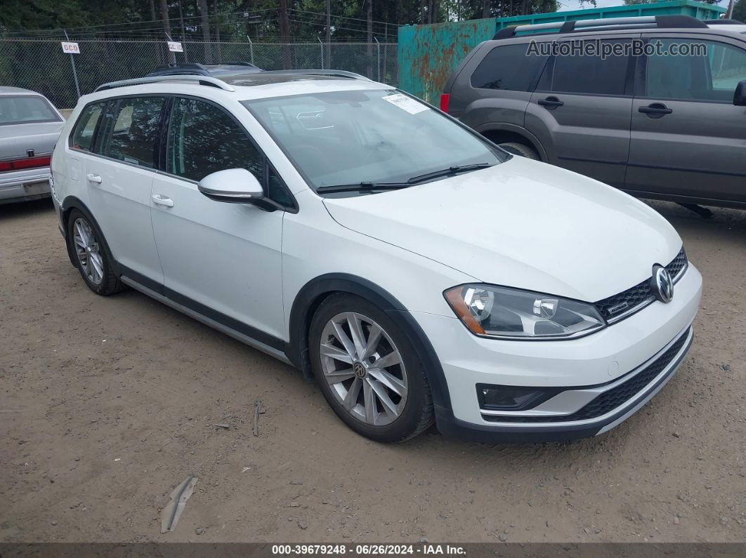 2017 Volkswagen Golf Alltrack Tsi S/tsi Se/tsi Sel White vin: 3VWH17AU6HM519750