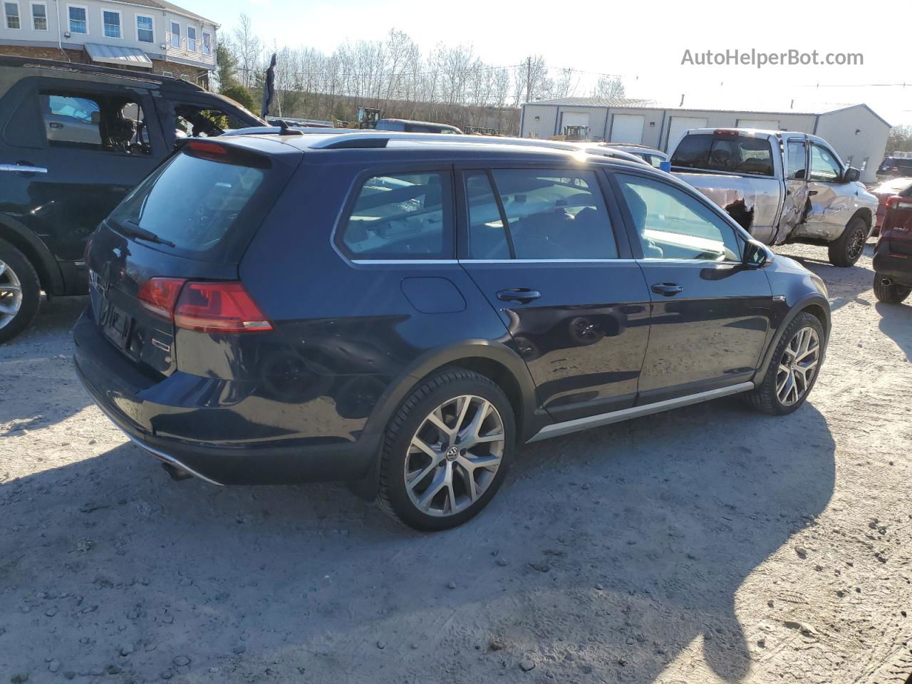 2017 Volkswagen Golf Alltrack S Blue vin: 3VWH17AU6HM523930